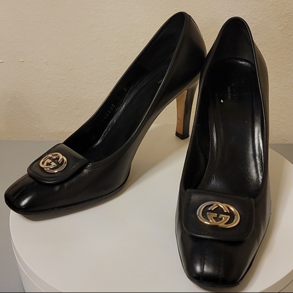 Gucci Web Accent Interlocking GG pumps - Picture 5 of 9